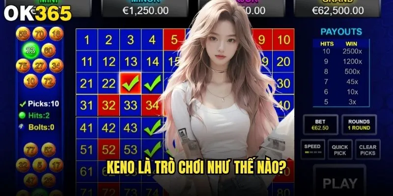 Xổ số Keno luật chơi tại ok365 có phức tạp không? 1 Keno là trò chơi như thế nào?